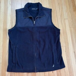 Men's Navy Nautica Fleece Vest